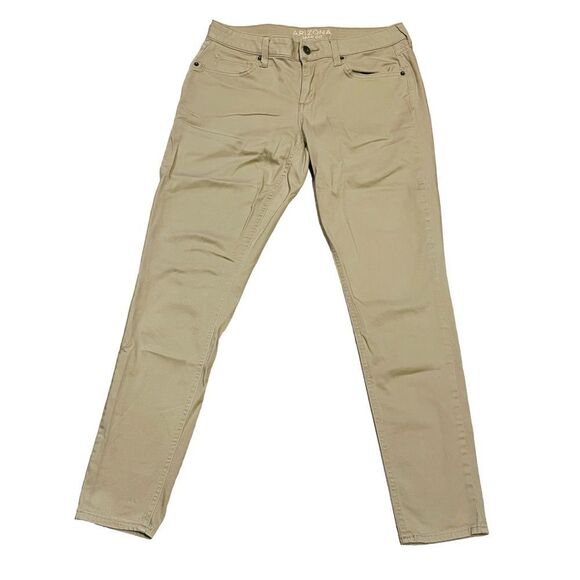 10/$25🦋 Arizona Khaki Mid Rise Skinny Pants - Size 7 - Picture 4 of 12